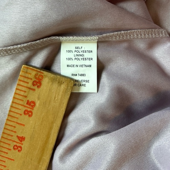 Anthropologie Adiva Purple Boho Pattern Halter Style Top Front Tie Lined Medium. - Picture 8 of 10